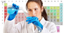 Science woman chemist