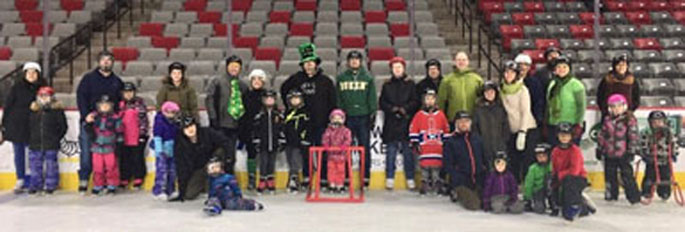 Patinage en famille