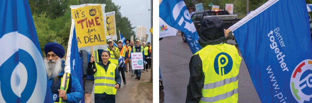 Membres du groupe GEPCR en greve