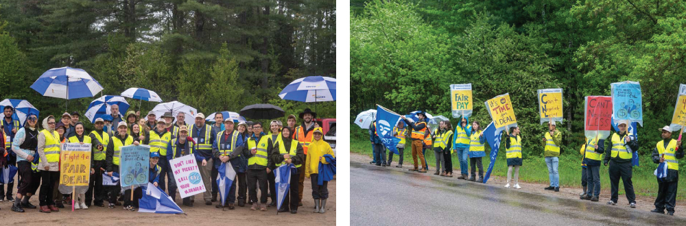 Membres du groupe GEPCR en greve
