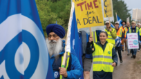 CRPEG members on the picket line 