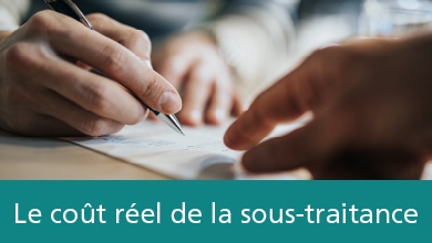 Le coût de la sous-traitance