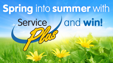 Spring into summer with ServicePlus and win!