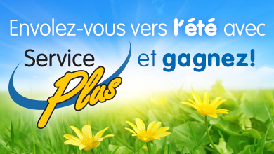 Envolez-vous vers l'été avec ServicePlus et gagnez!